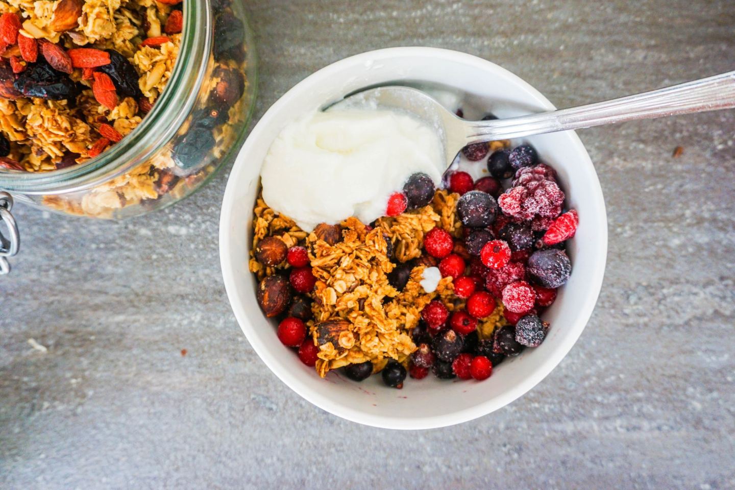 Greek Yogurt And Granola Bowls